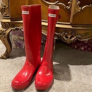Hunter Tall Red Boots
